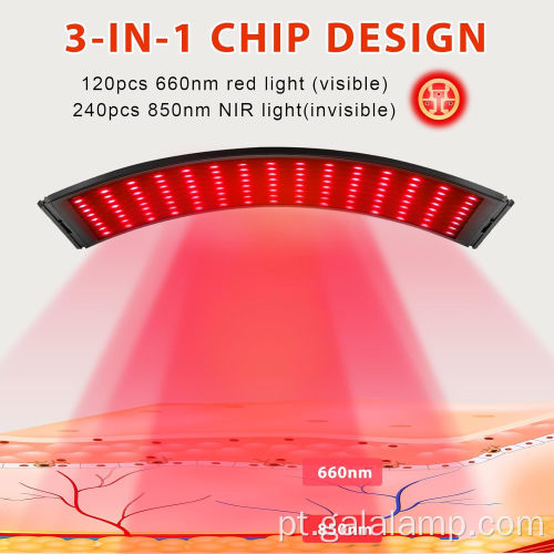 Lâmpada avançada de terapia de luz infravermelha vermelha